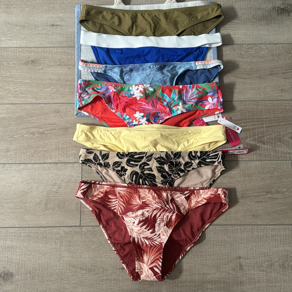Lot of (12) XL Xhilaration bottoms NWT mix of CHEEKY & HIGH WAIST - Picture 2 of 4